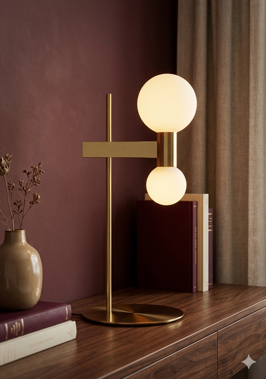 Gold Colour DuoS Table Lamp